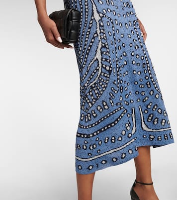 Vestido midi Hannah de punto en jacquard | Altuzarra