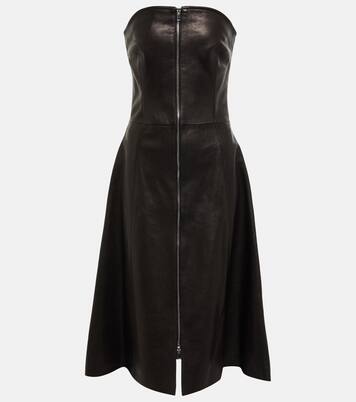 Abito midi Valerie in pelle | Khaite