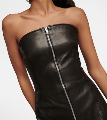 Abito midi Valerie in pelle | Khaite