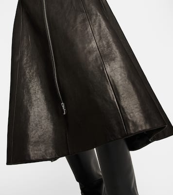 Abito midi Valerie in pelle | Khaite