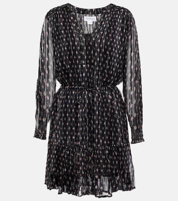 Printed chiffon minidress | Velvet
