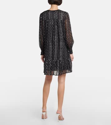 Printed chiffon minidress | Velvet