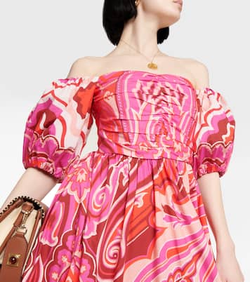 Paisley cotton-blend midi dress | Etro