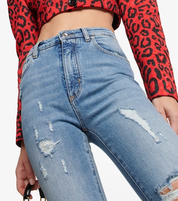 Distressed high-rise skinny jeans | Dolce&Gabbana