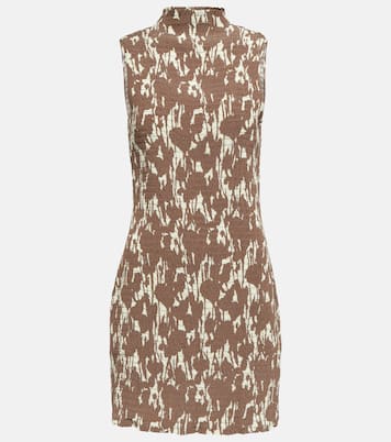 White Label smocked floral jersey minidress | Proenza Schouler