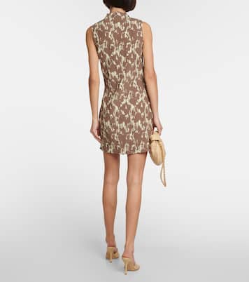 White Label smocked floral jersey minidress | Proenza Schouler