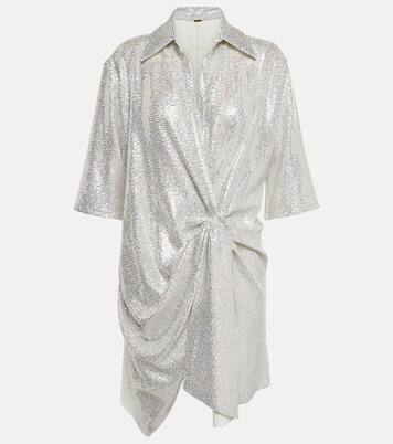 Sequined gathered minidress | Dodo Bar Or