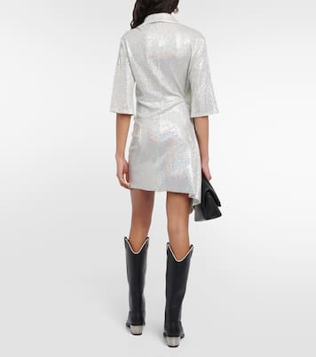 Sequined gathered minidress | Dodo Bar Or