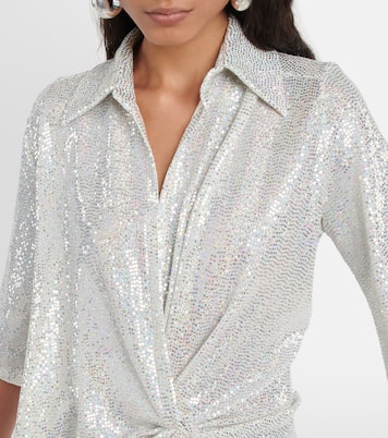 Sequined gathered minidress | Dodo Bar Or