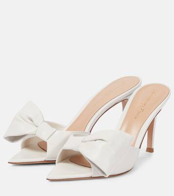 Verzierte Pantoletten aus Leder | Gianvito Rossi