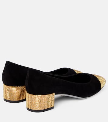 Bonnie embellished suede pumps | Rene Caovilla