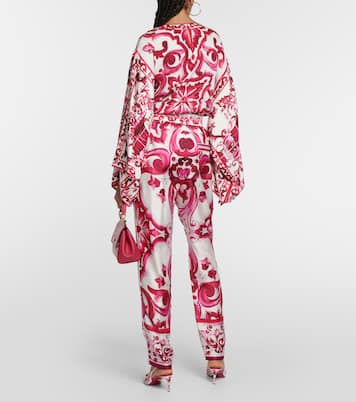 Pantaloni regular in twill di seta | Dolce&Gabbana