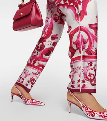 Pantaloni regular in twill di seta | Dolce&Gabbana