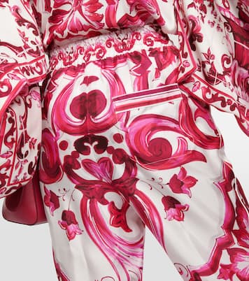 Pantaloni regular in twill di seta | Dolce&Gabbana