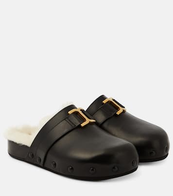 Mules Marcie en cuir et shearling | Chloé