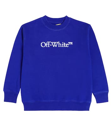 Felpa in jersey di cotone con logo | Off-White Kids
