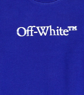 Felpa in jersey di cotone con logo | Off-White Kids