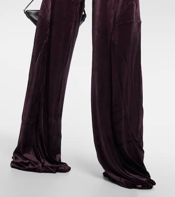 Pantaloni a gamba larga in velluto | Rick Owens