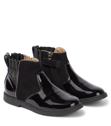 Stivaletti in vernice e suede | Pom d'Api