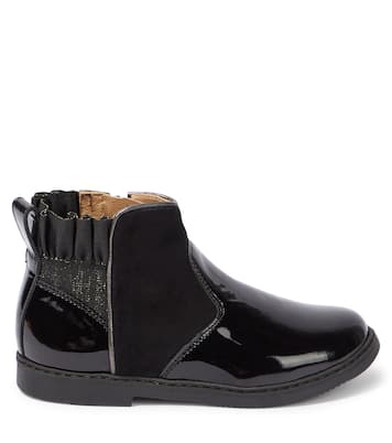 Stivaletti in vernice e suede | Pom d'Api