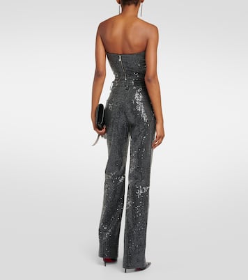 Twill sequined tube top | Rotate