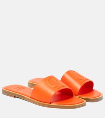 Sandali CL in pelle con logo | Christian Louboutin