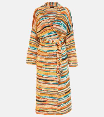Madurai Stripes intarsia cotton-blend cardigan | Alanui