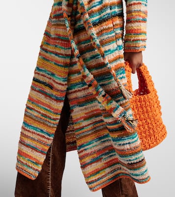 Madurai Stripes intarsia cotton-blend cardigan | Alanui