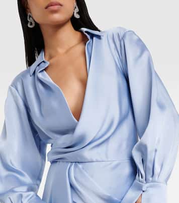 Maxikleid Talita aus Satin | Simkhai