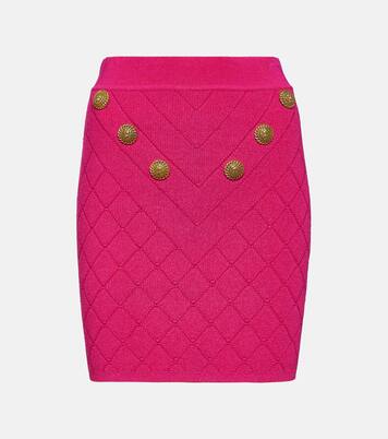 Minifalda de punto adornada | Balmain