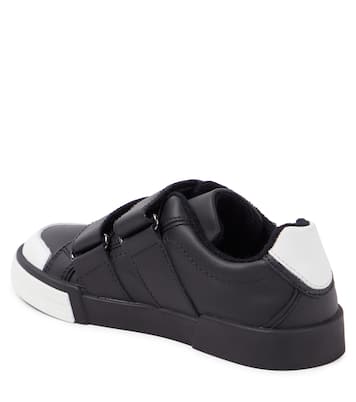 Portofino logo leather sneakers  | Dolce&Gabbana Kids