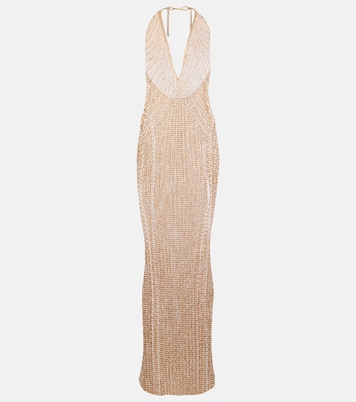 Halterneck chainmail gown | Tom Ford