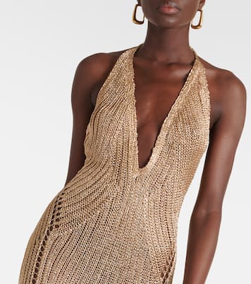 Halterneck chainmail gown | Tom Ford
