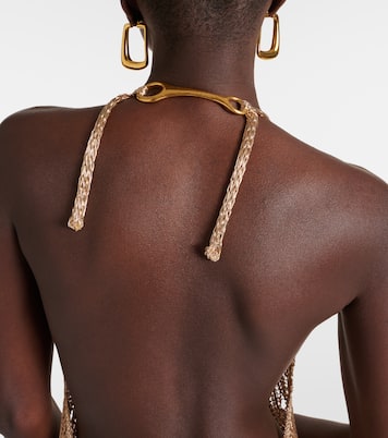 Halterneck chainmail gown | Tom Ford