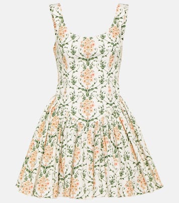 Vestido corsé Pluma de algodón floral | Agua by Agua Bendita