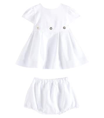 Baby - Abito e culottes in cotone | Versace Kids