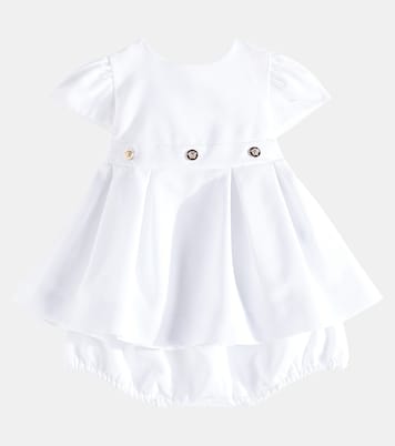 Baby - Abito e culottes in cotone | Versace Kids