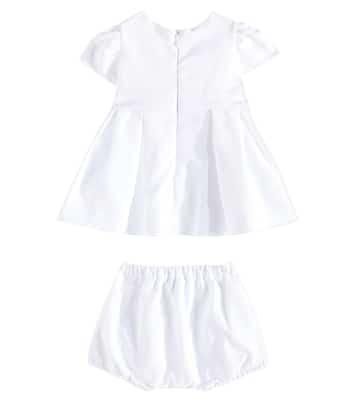 Baby - Abito e culottes in cotone | Versace Kids