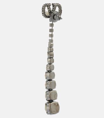 VLogo Signature embellished drop earrings | Valentino