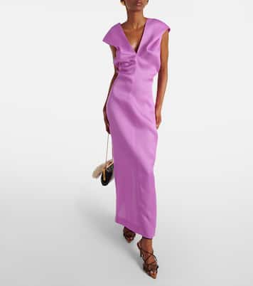 Robe midi Ima en soie | Khaite