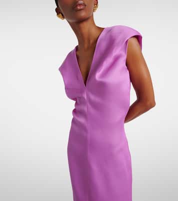 Robe midi Ima en soie | Khaite