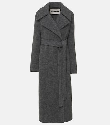 Belted wool-blend pile coat | Jil Sander
