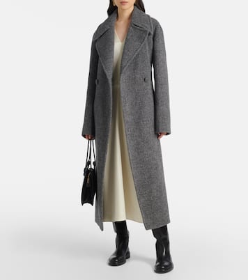 Belted wool-blend pile coat | Jil Sander