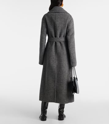 Belted wool-blend pile coat | Jil Sander