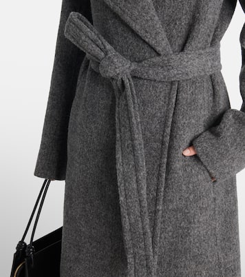 Belted wool-blend pile coat | Jil Sander