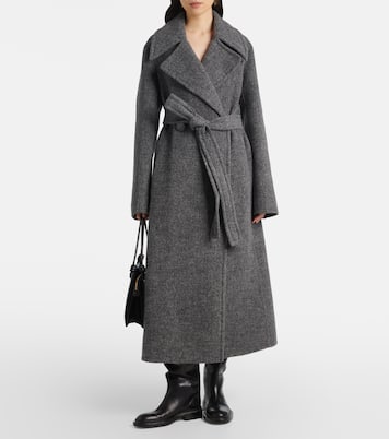 Belted wool-blend pile coat | Jil Sander