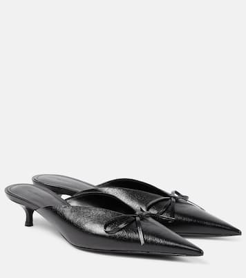 Mules Knife Bow en cuir | Balenciaga