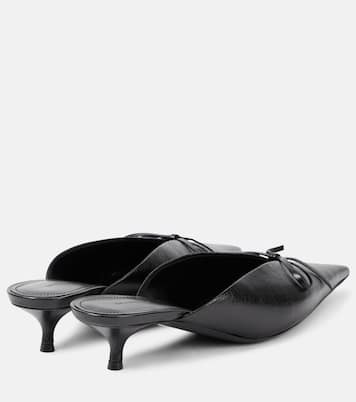 Mules Knife Bow en cuir | Balenciaga
