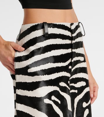 Falda midi Tozzi de pelo de becerro  | Jacquemus