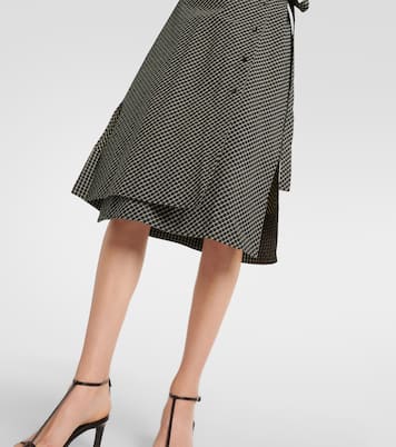 White Label Lane checked cotton wrap dress | Proenza Schouler